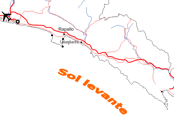 Карта Лигурии